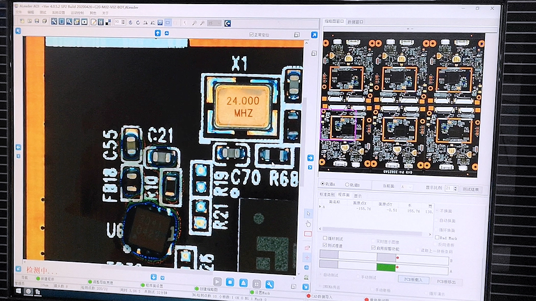AOI in-line optical inspection improves oximeter PCB board quality and production efficiency