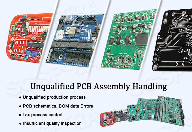 how to correct handling defective PCB printed circuit board assembly manufacturing