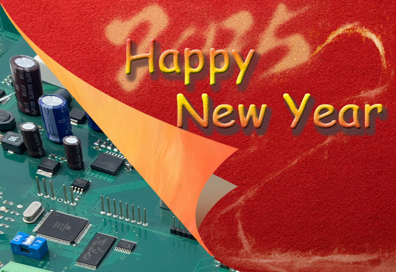 printed circuit board assembly happy new year 2025