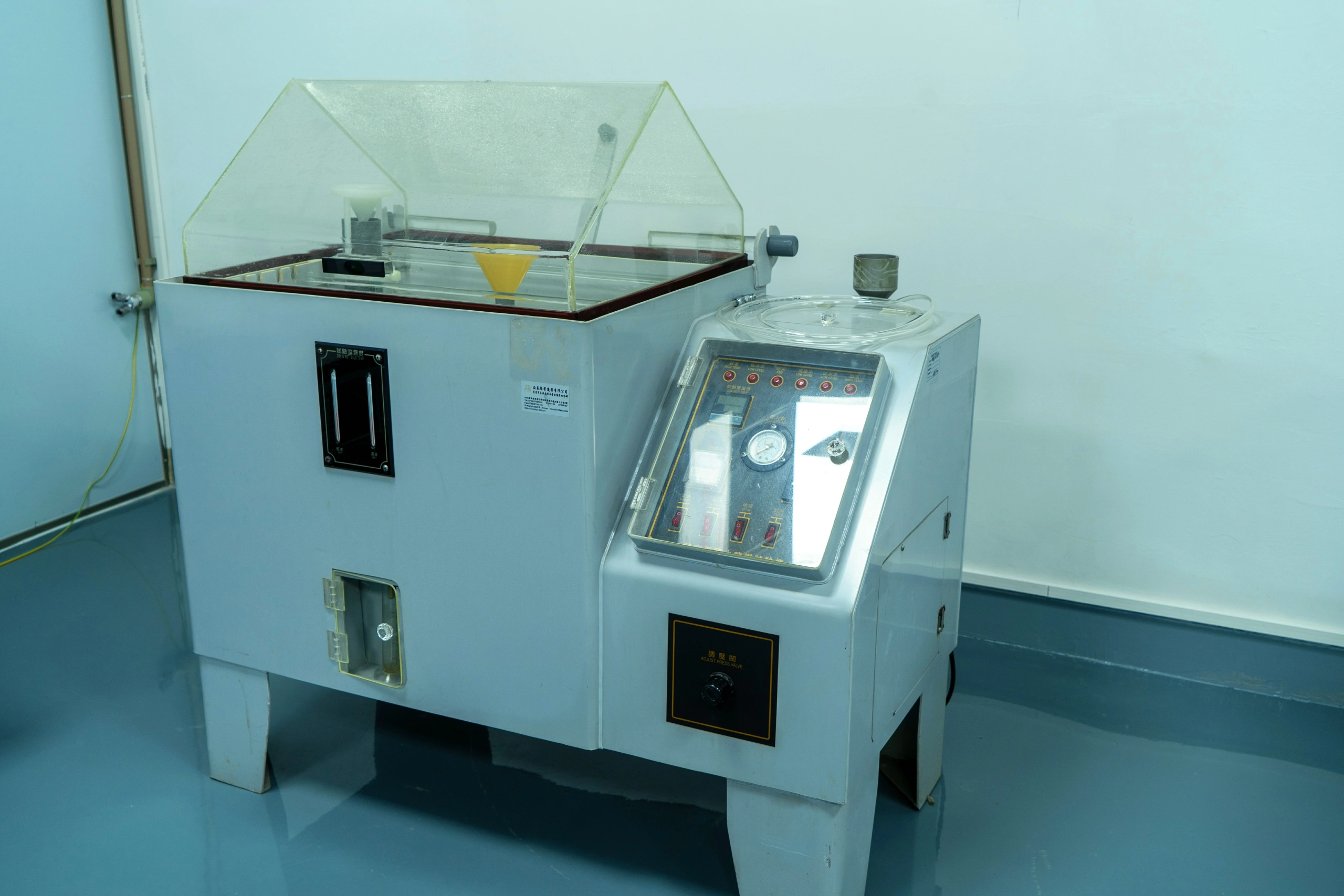 Salt spray test machine for corrosion resistance evaluation of PCB surface finishes