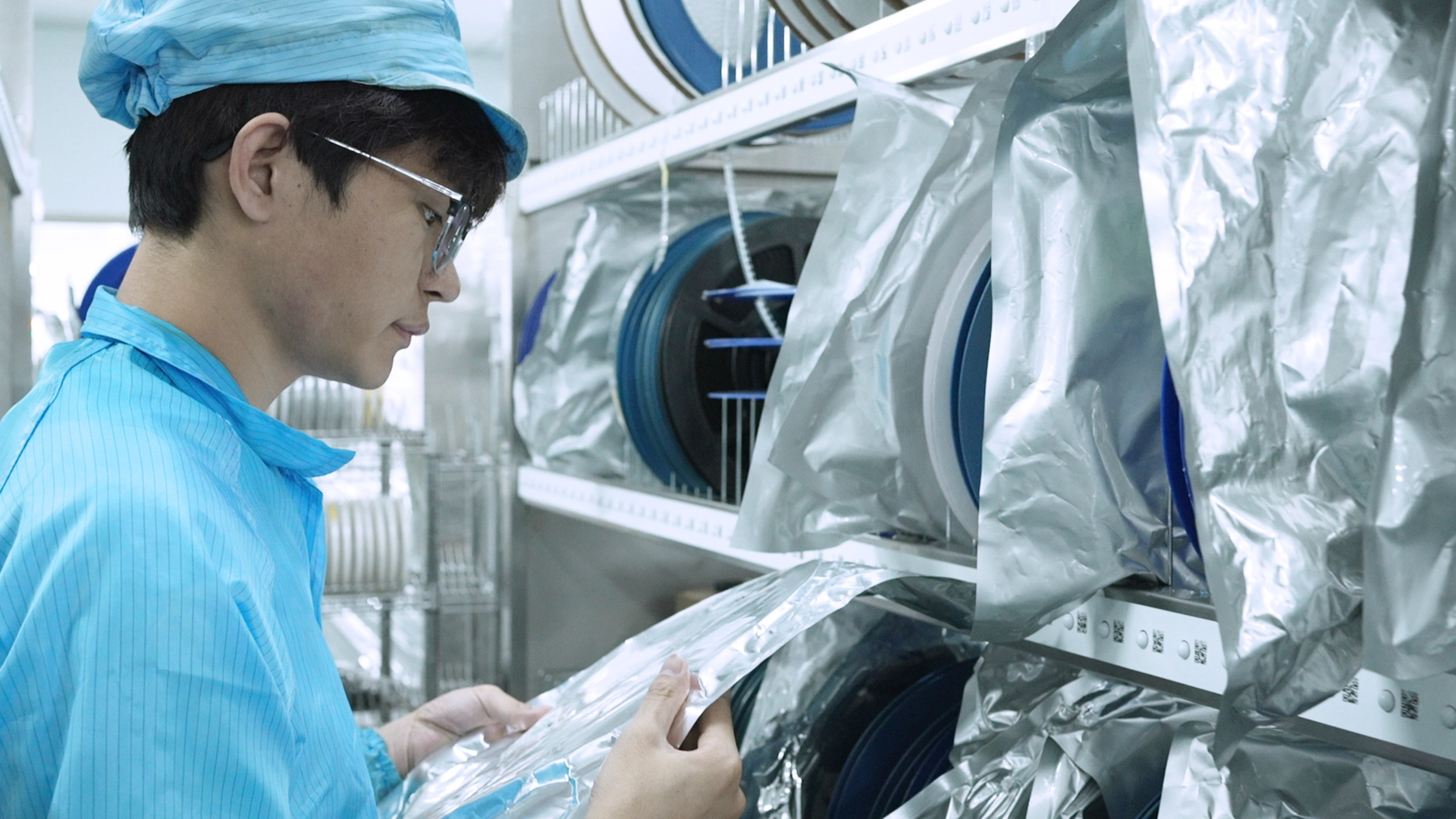 Store components in anti-static bags, foam, or ESD-safe trays/racks to avoid ESD and physical damage 