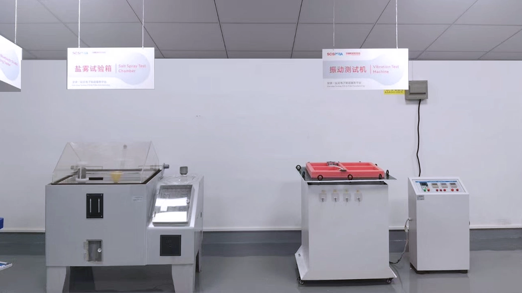 Vibration test and salt spray test equipment for automotive electronics printed circuit assembly