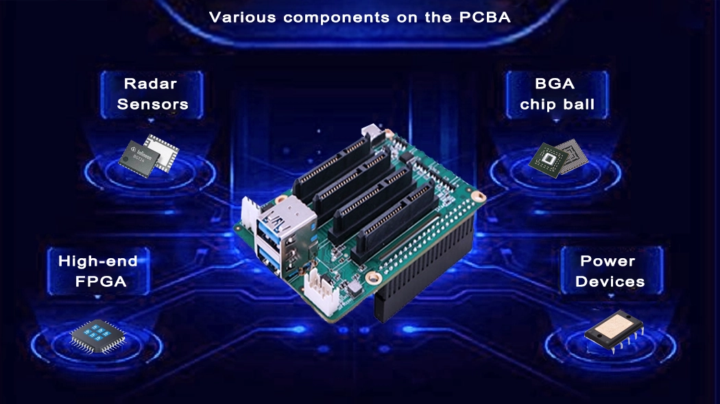 Precise component specifications matching the printed circuit board assembly