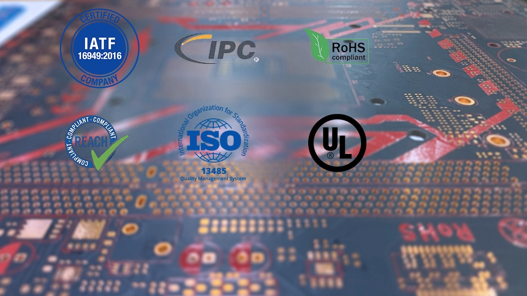 Circuit boards used in various industries meet international certification standards