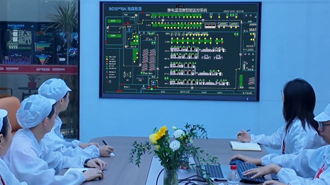 The MES system can continuously monitor personnel, equipment, and the printed circuit board production environment.