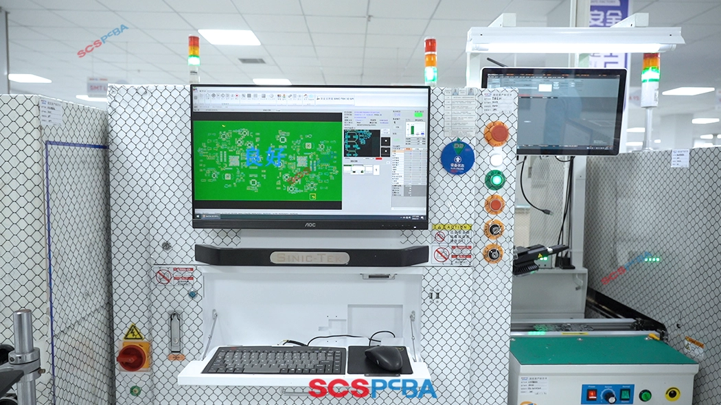 3D SPI equipment shows that the circuit board status is “good”